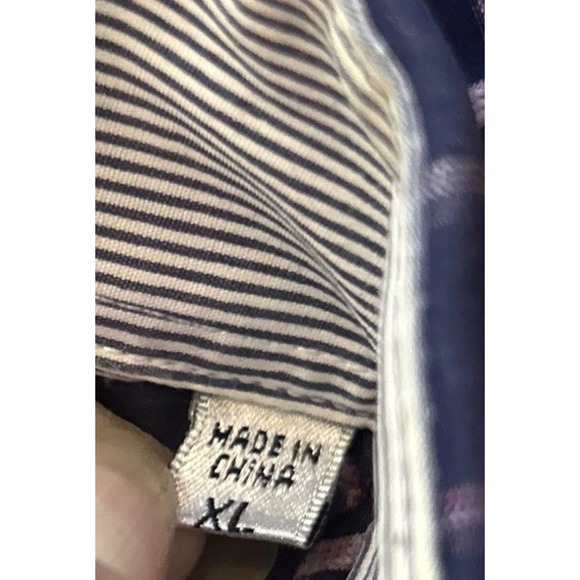 Bugatchi Shirt Shaped Fit Mens XL Blue Purple Check Button Up Long Sleeve - Picture 11 of 12